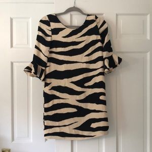 Kate spade zebra print dress